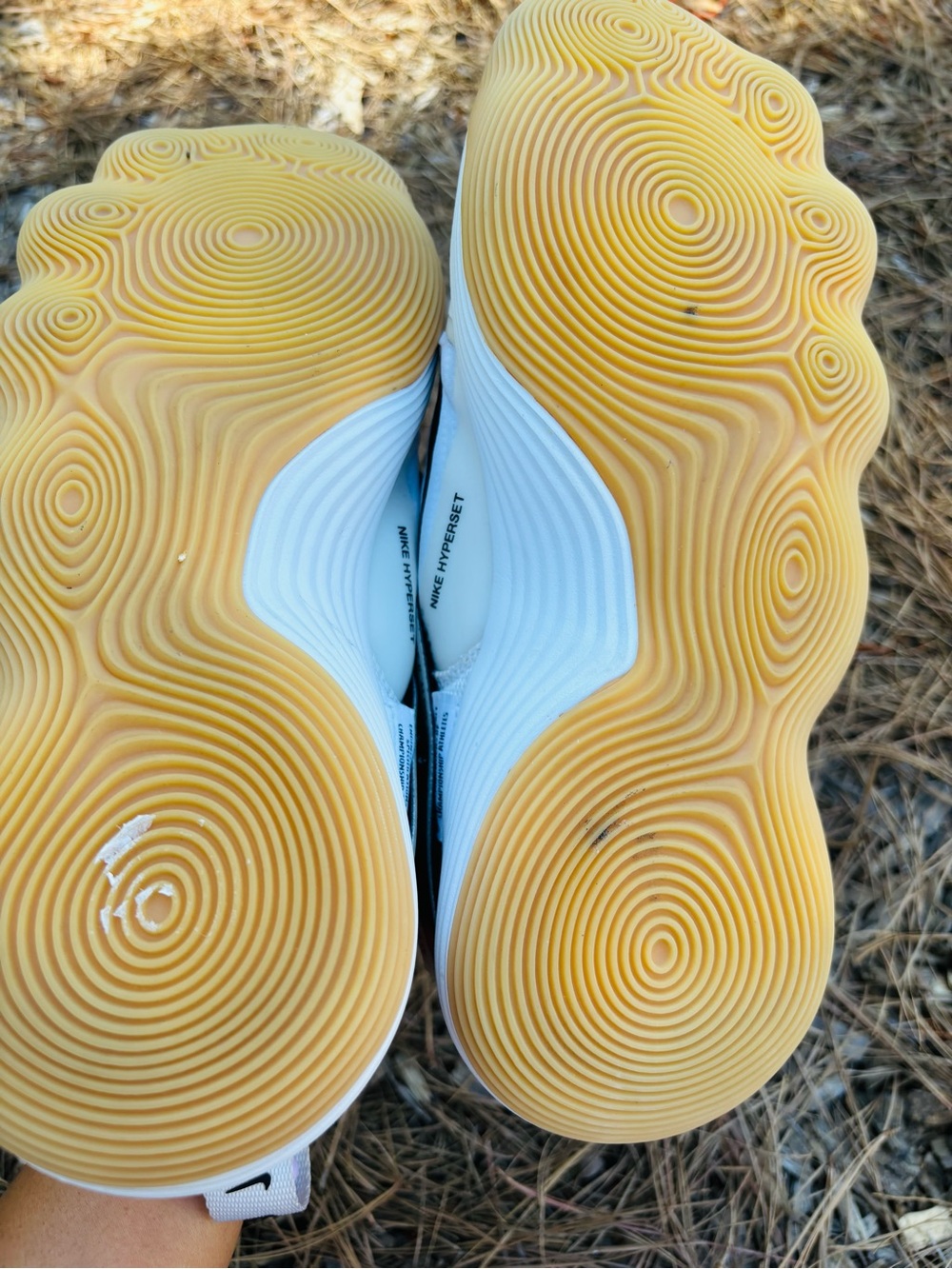 Nike React Hyperset Volleyball White & Black Sneakers with Gum Outsole Size 12 - Picture 10 of 12